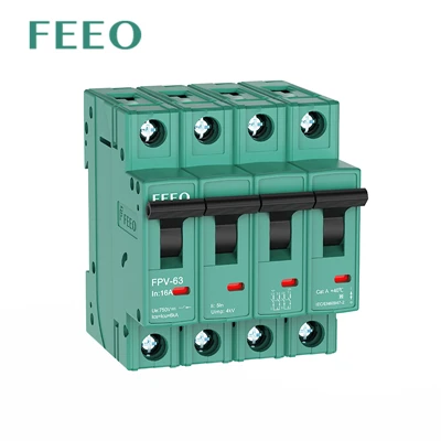 Interruttore automatico DC MCB 4P 1000VDC 10KA