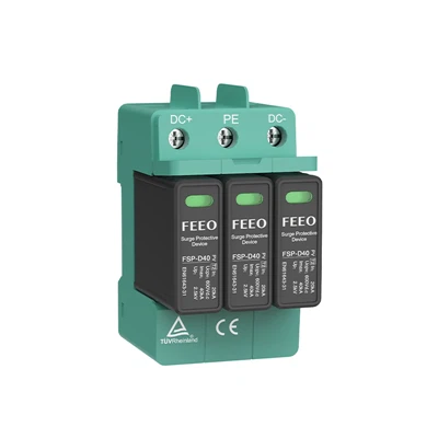 Dispositivo di protezione contro le sovratensioni CC SPD 1000V 1500V del sistema solare CC SPD 20KA 40KA