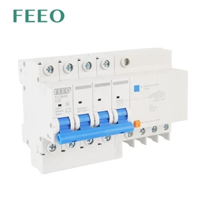 4p FLCB-63 RCCB RCD Tipo C 10KA 63A